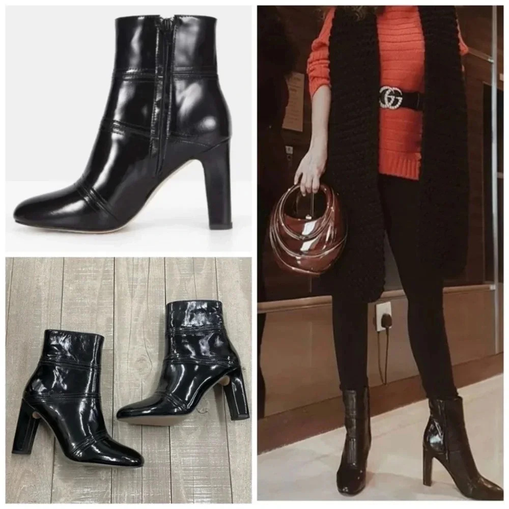 Mode Collective By Revolve The Alchemy Boot In Black Patent Leather 6